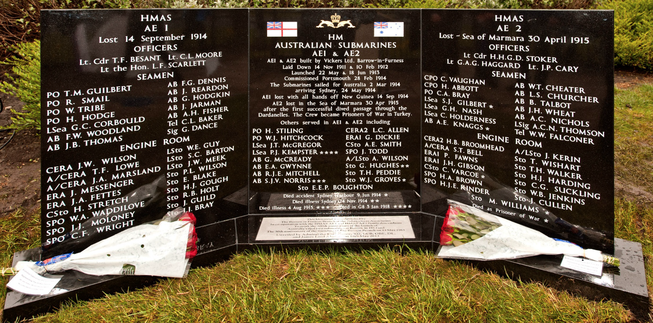 HMAS AE1 & AE2 Memorial