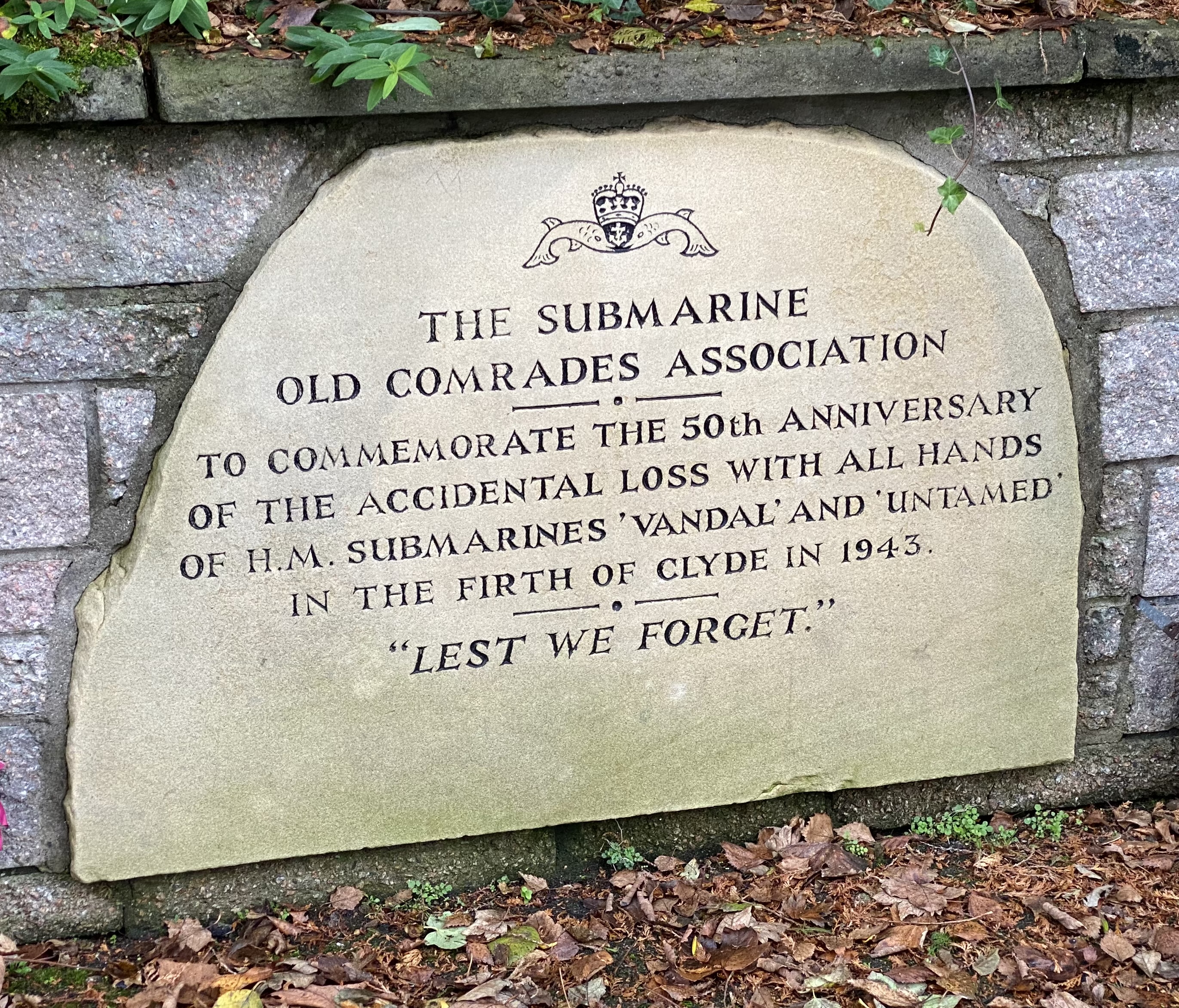 HMS VANDAL and UNTAMED Memorial